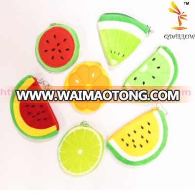 Fruit Coin Wallet  Watermelon Orange  Purse For Kids